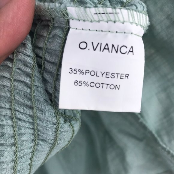 O.Vianca Blue Ruched Mini Skirt - Picture 3 of 5